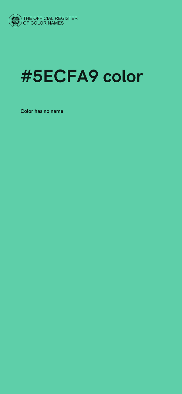 #5ECFA9 color image