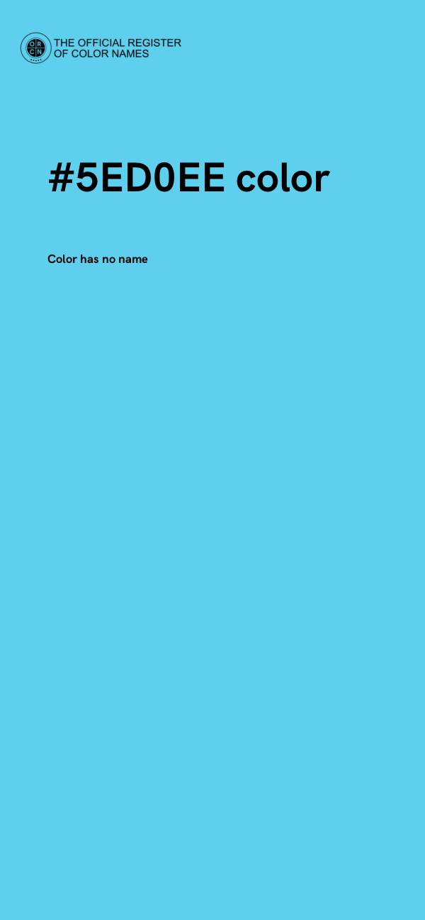 #5ED0EE color image