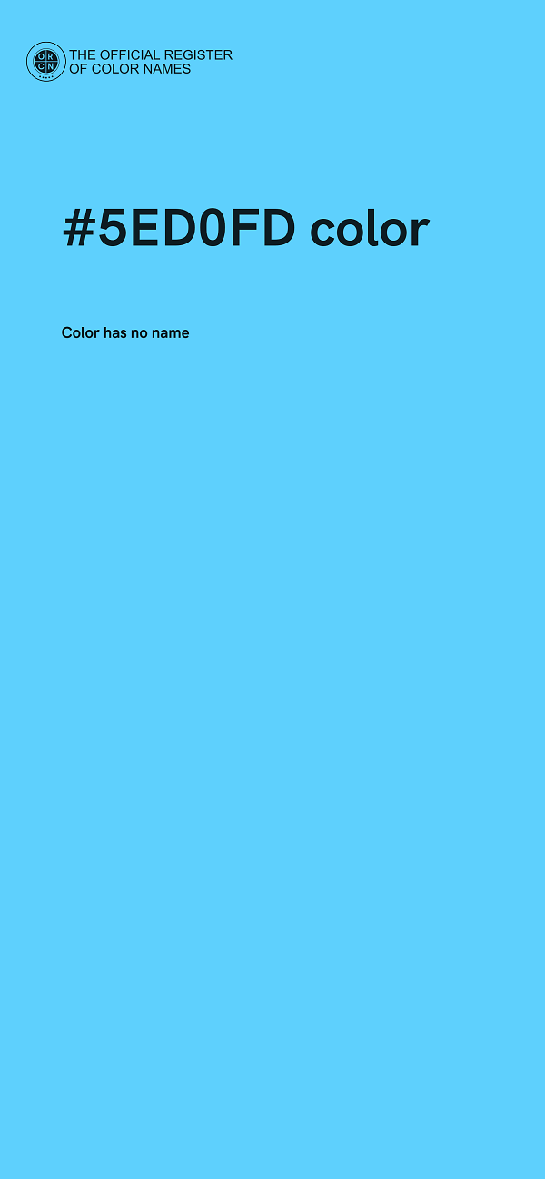 #5ED0FD color image