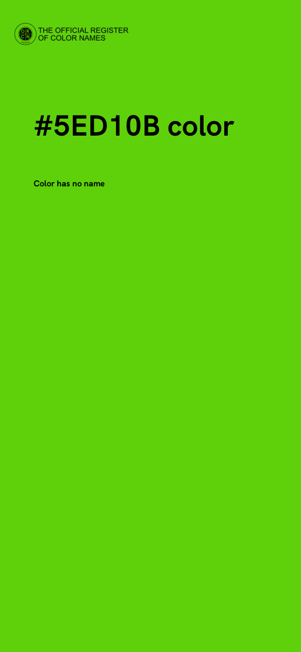 #5ED10B color image