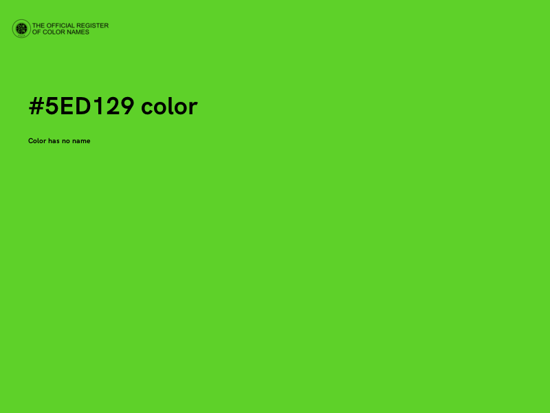 #5ED129 color image