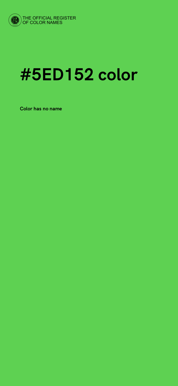 #5ED152 color image