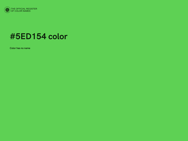 #5ED154 color image