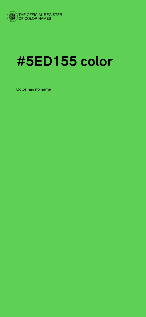 #5ED155 color image