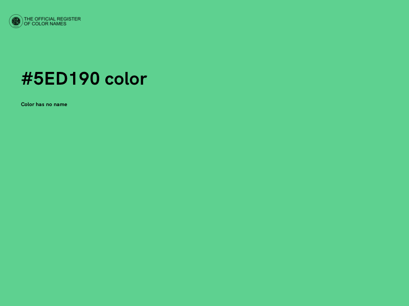 #5ED190 color image