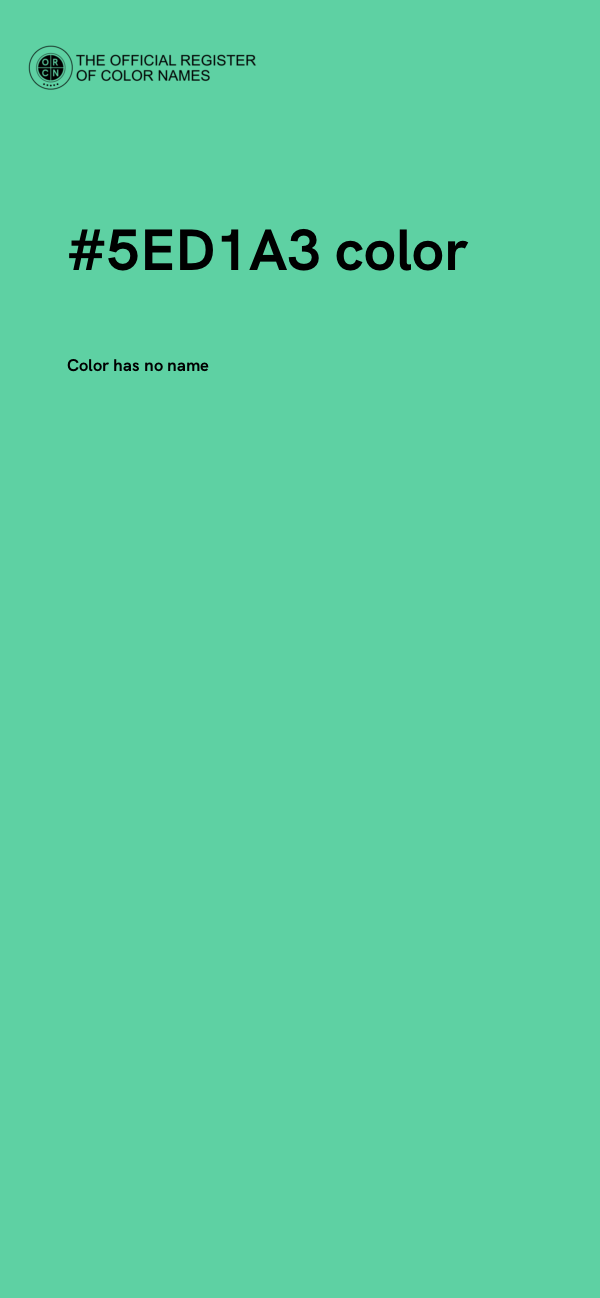 #5ED1A3 color image
