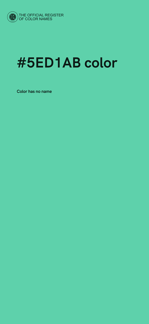 #5ED1AB color image