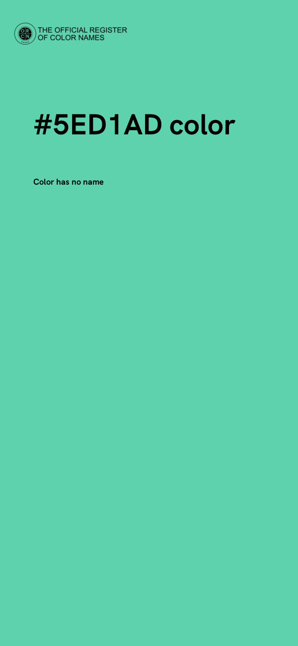 #5ED1AD color image