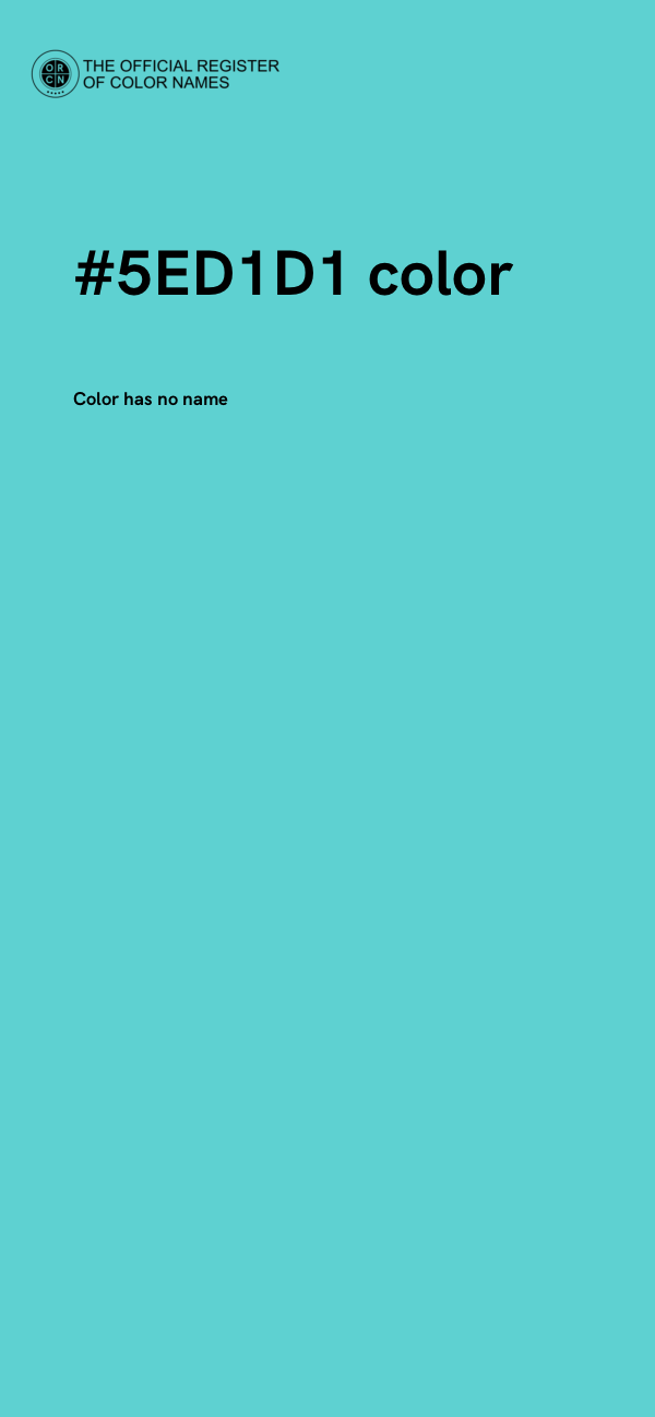 #5ED1D1 color image