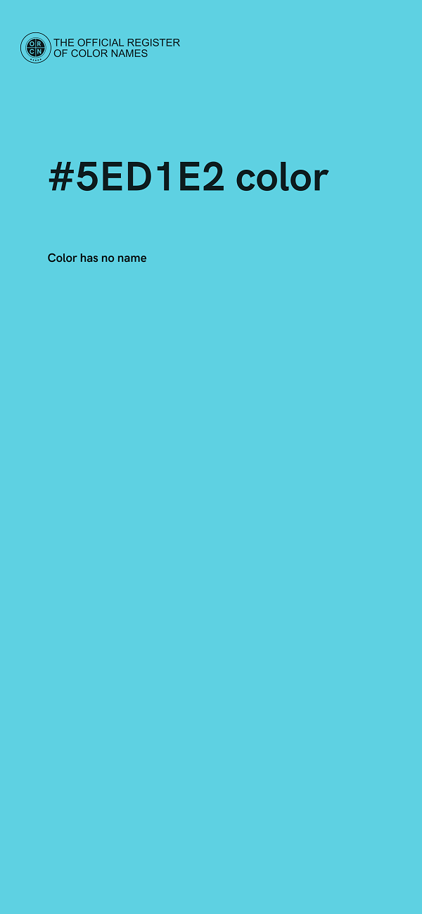 #5ED1E2 color image
