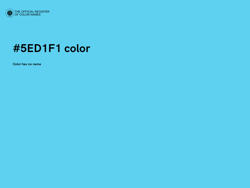 #5ED1F1 color image