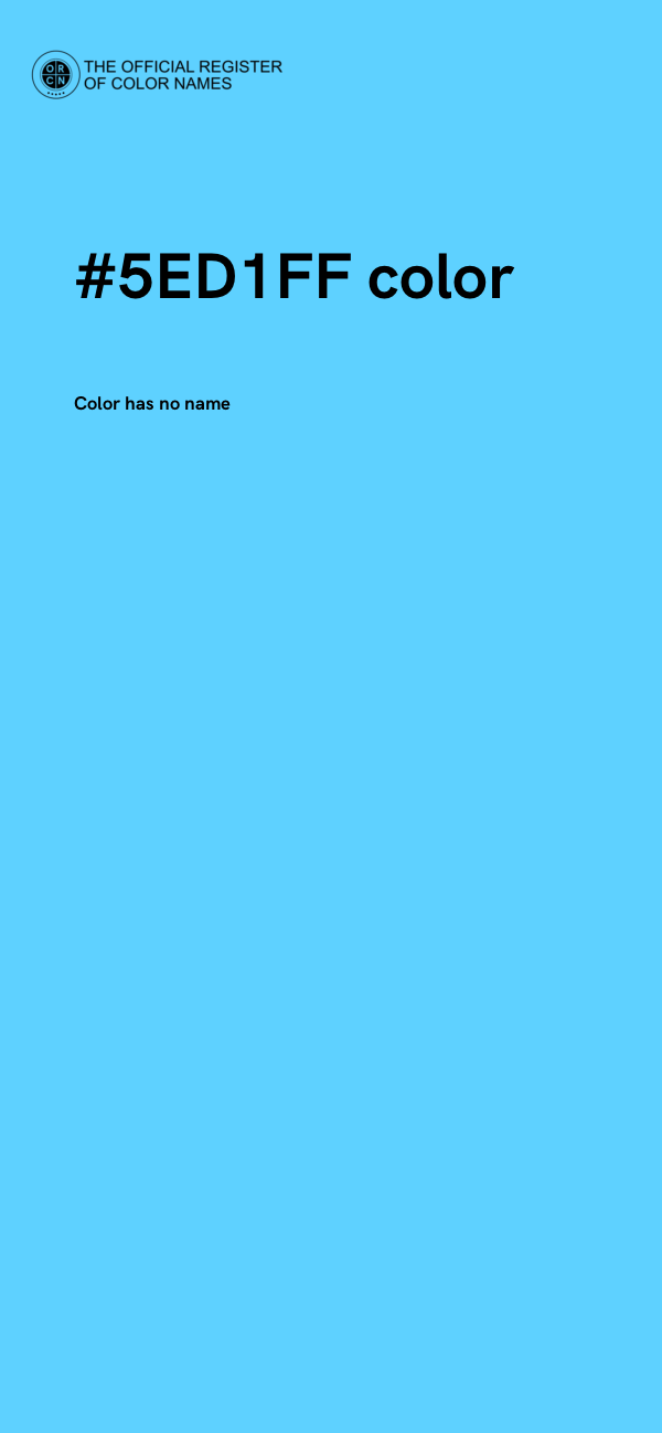 #5ED1FF color image
