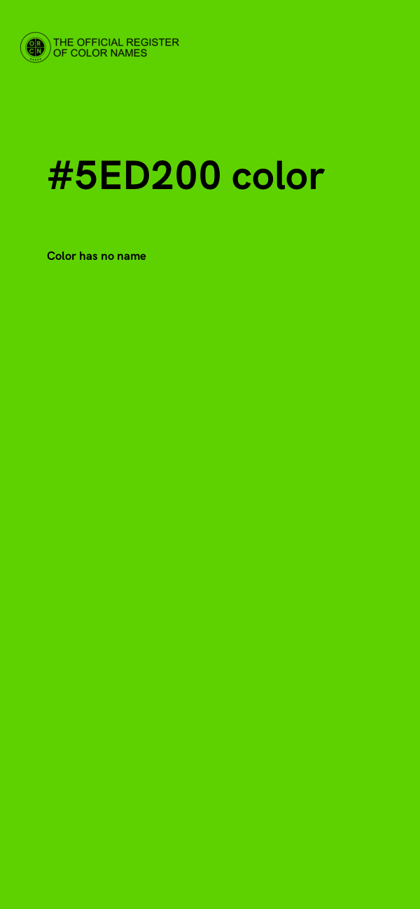 #5ED200 color image