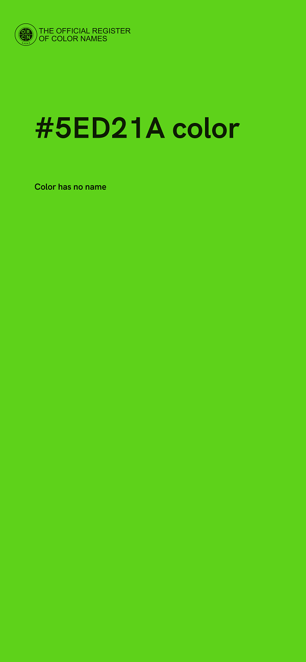 #5ED21A color image