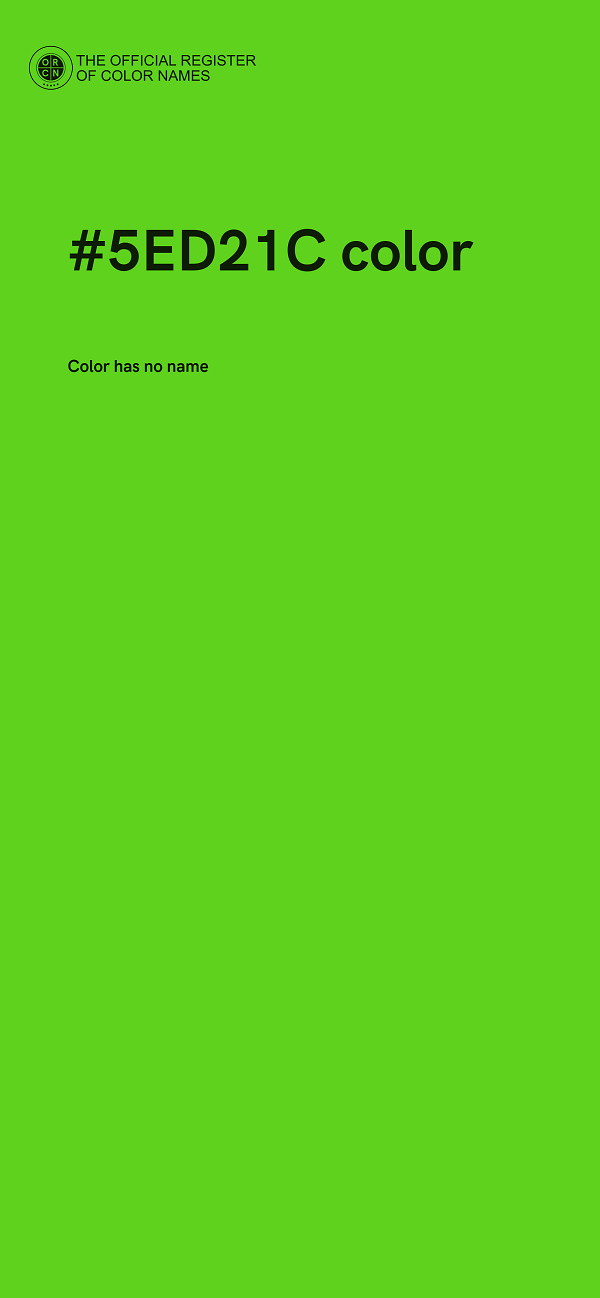 #5ED21C color image