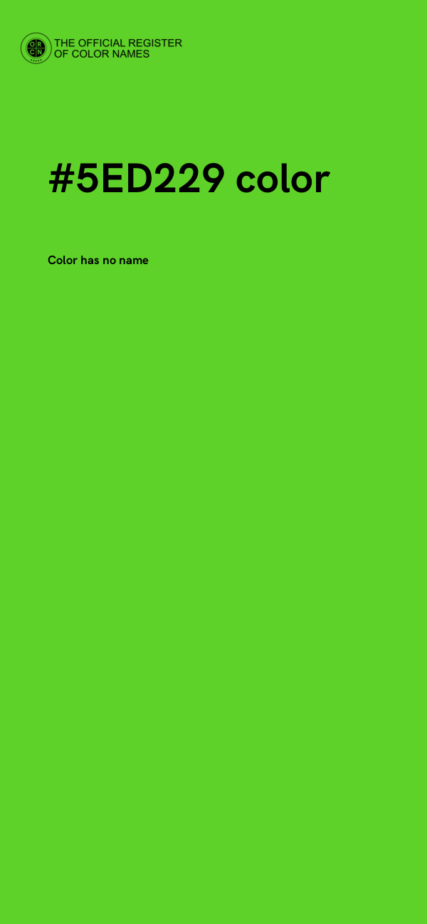 #5ED229 color image