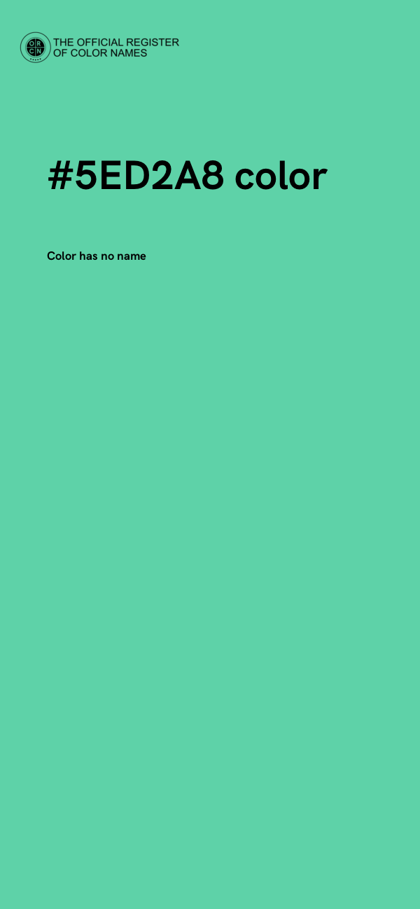 #5ED2A8 color image
