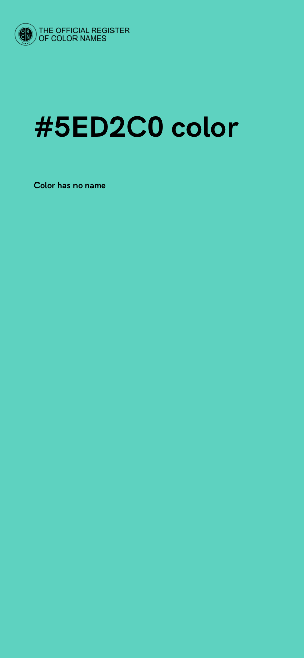 #5ED2C0 color image