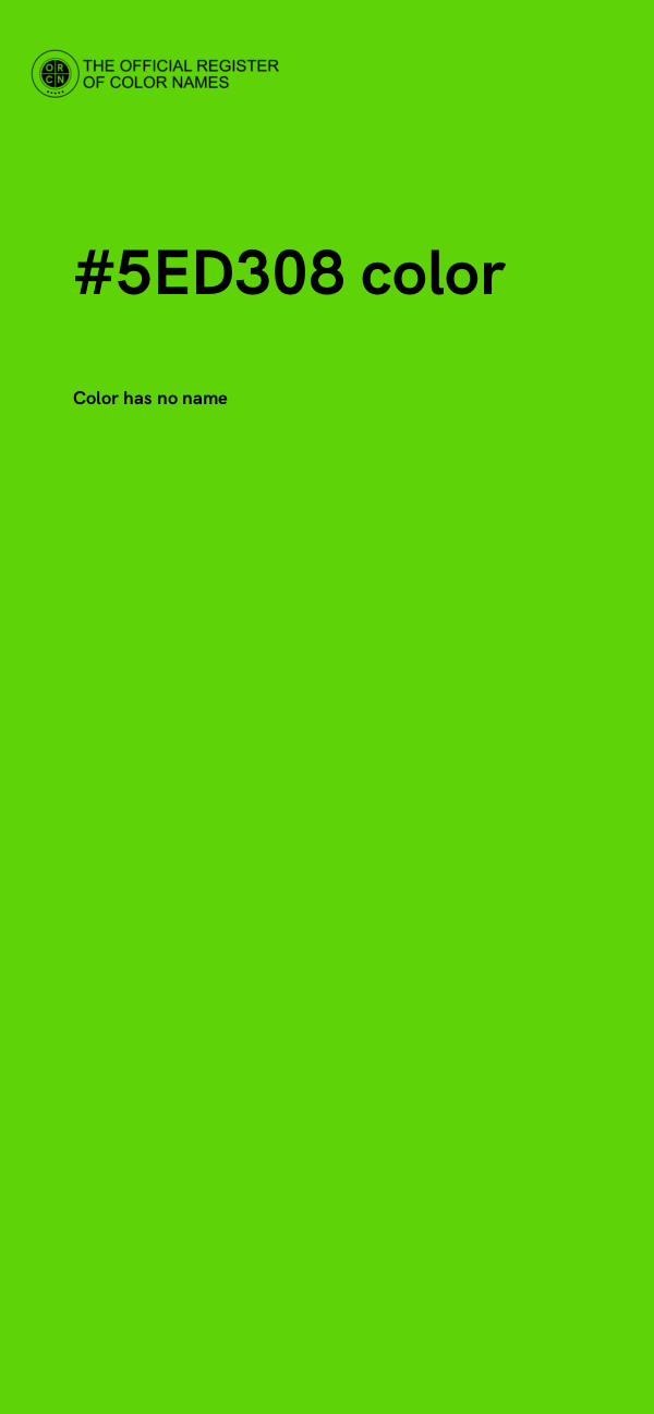 #5ED308 color image