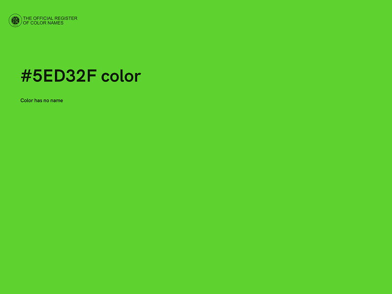 #5ED32F color image