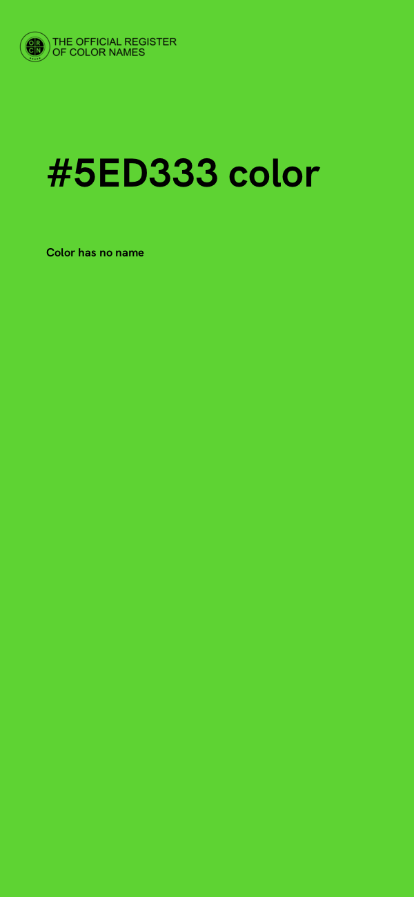 #5ED333 color image