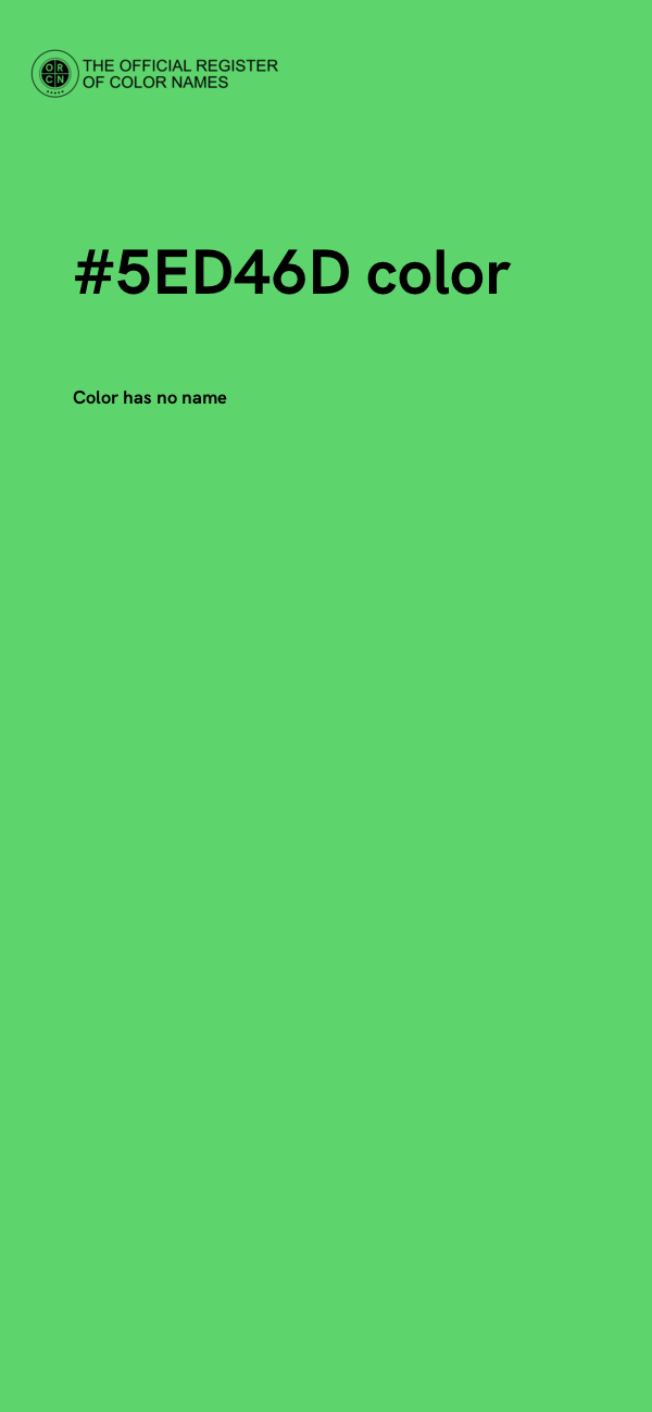 #5ED46D color image