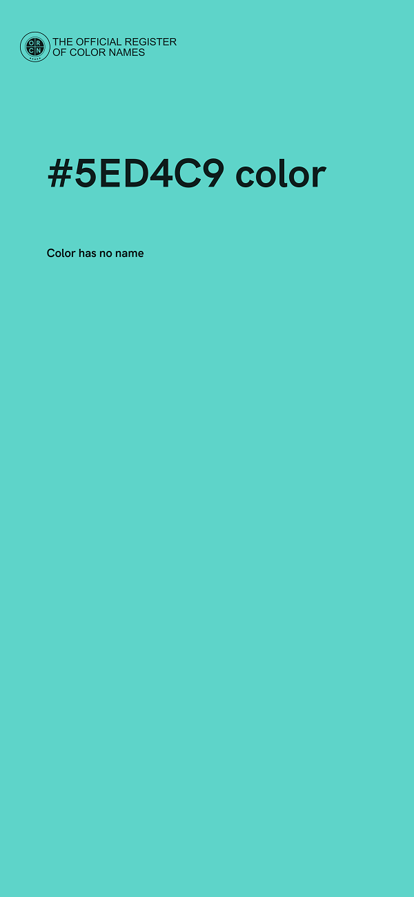 #5ED4C9 color image