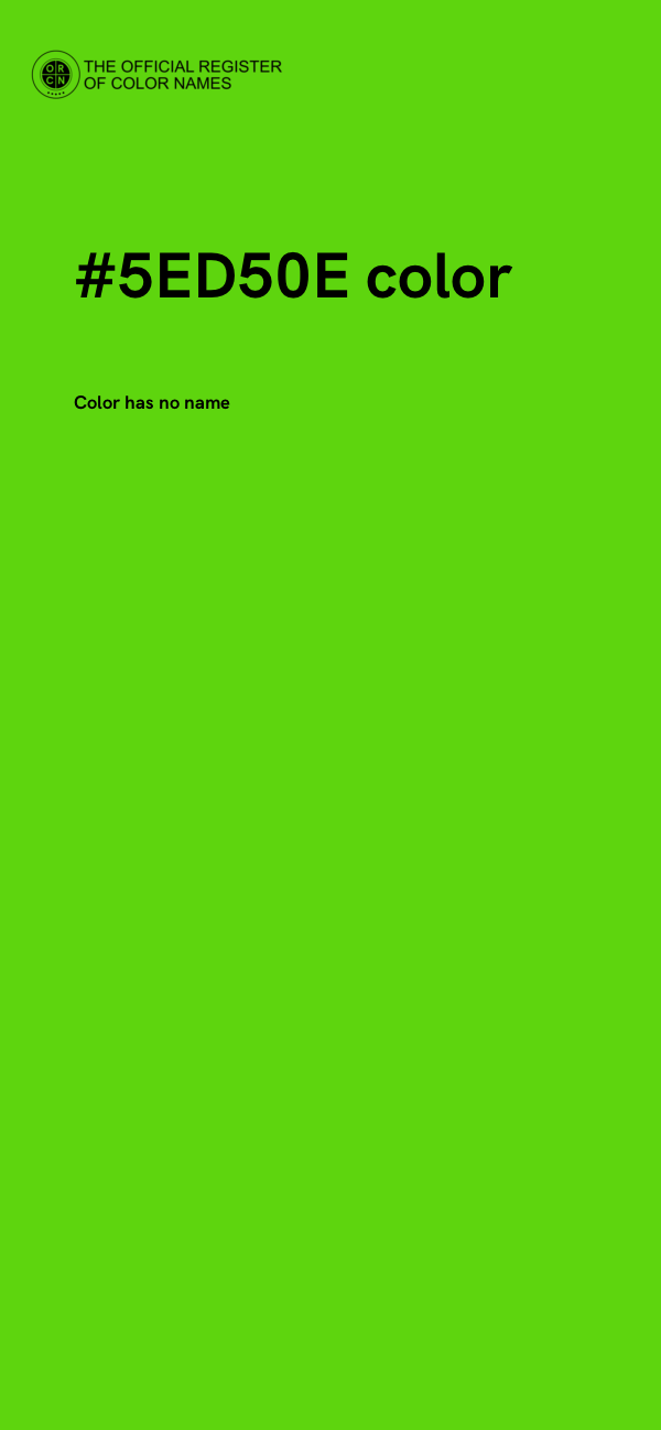#5ED50E color image