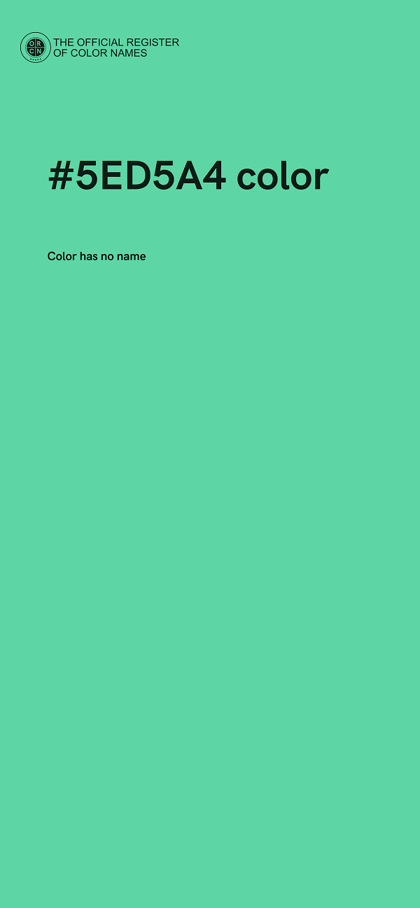 #5ED5A4 color image