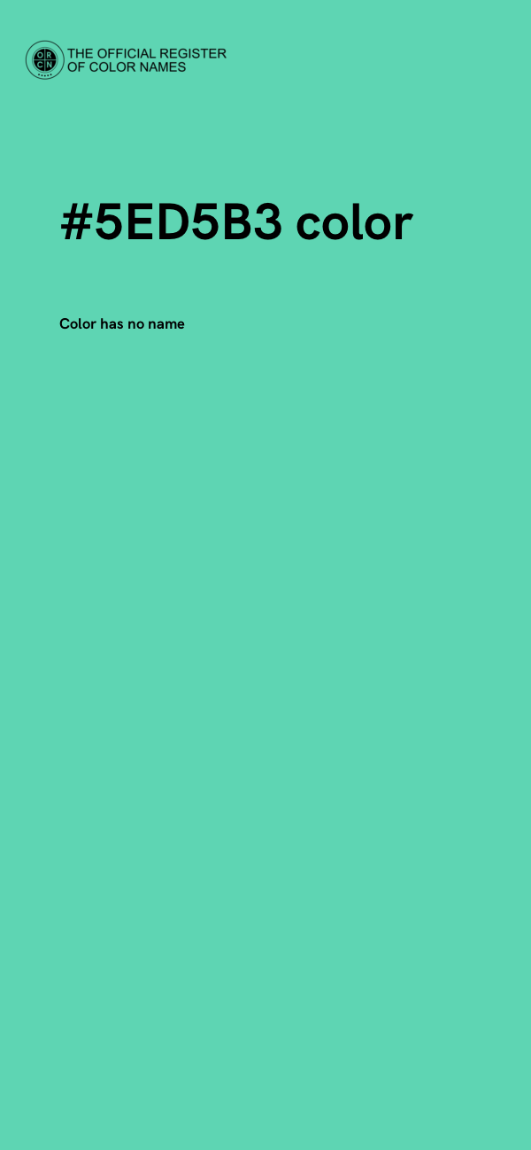 #5ED5B3 color image