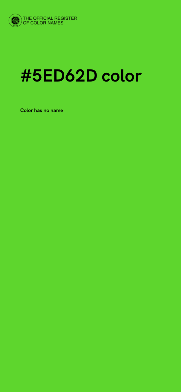 #5ED62D color image