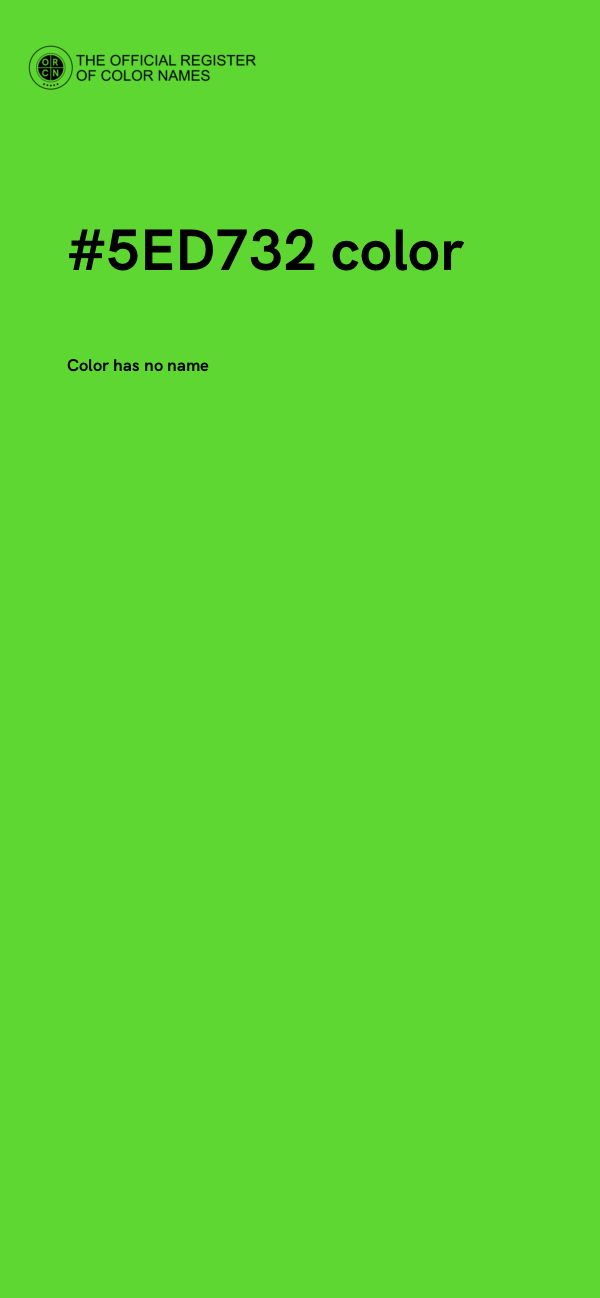 #5ED732 color image