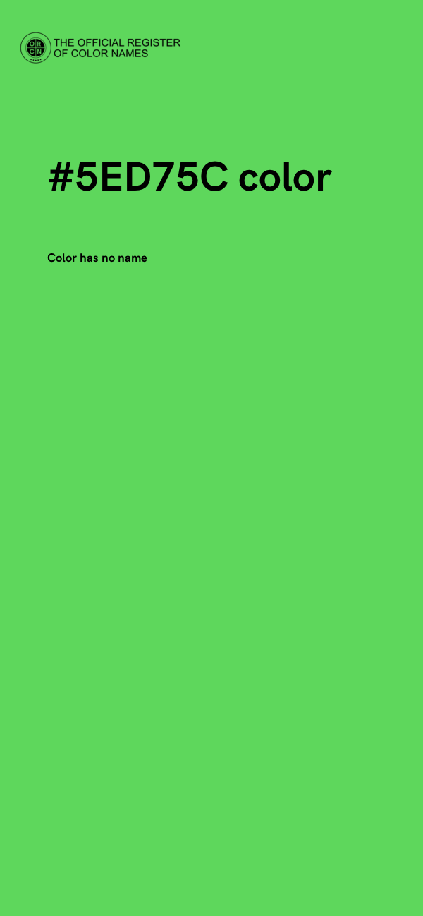 #5ED75C color image
