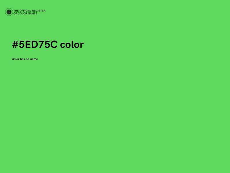#5ED75C color image