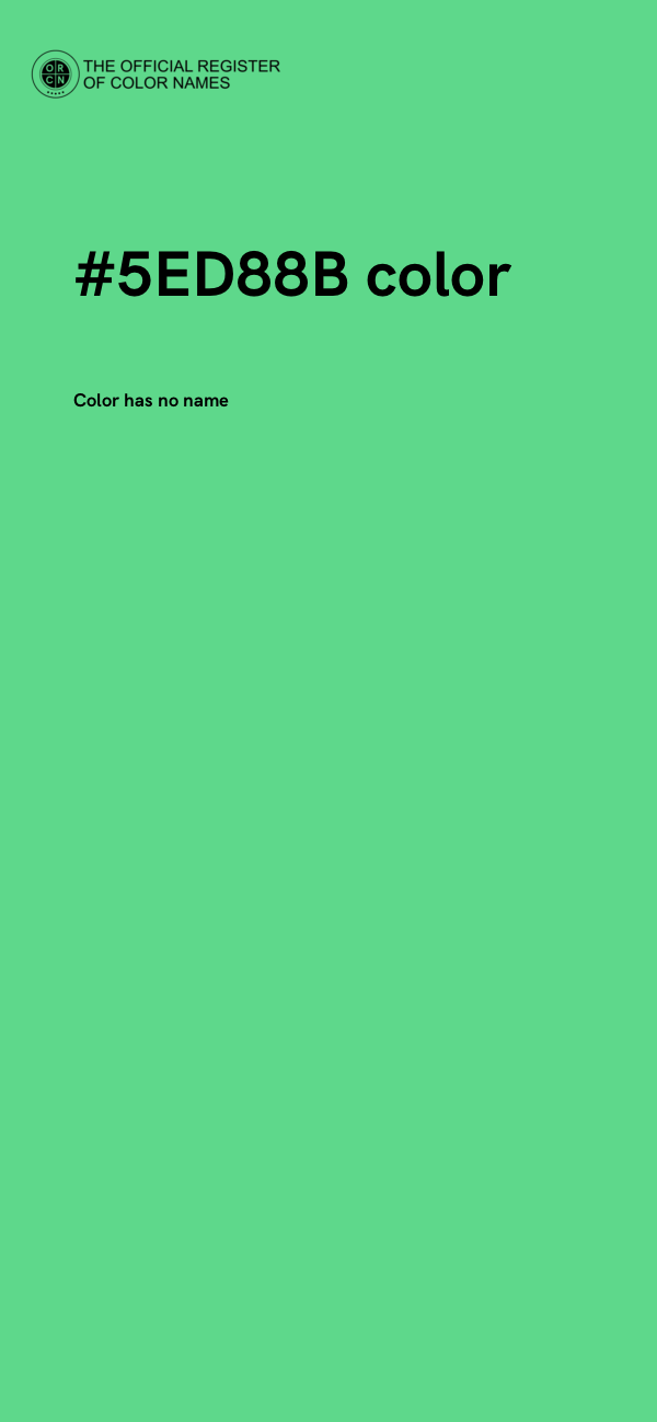 #5ED88B color image