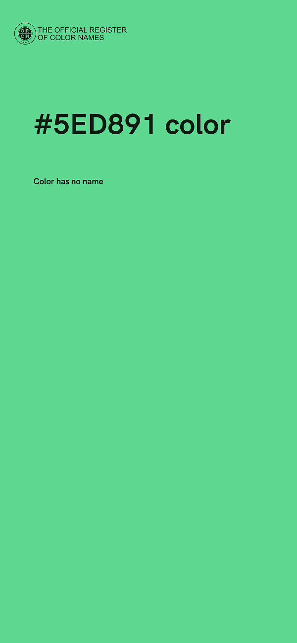 #5ED891 color image