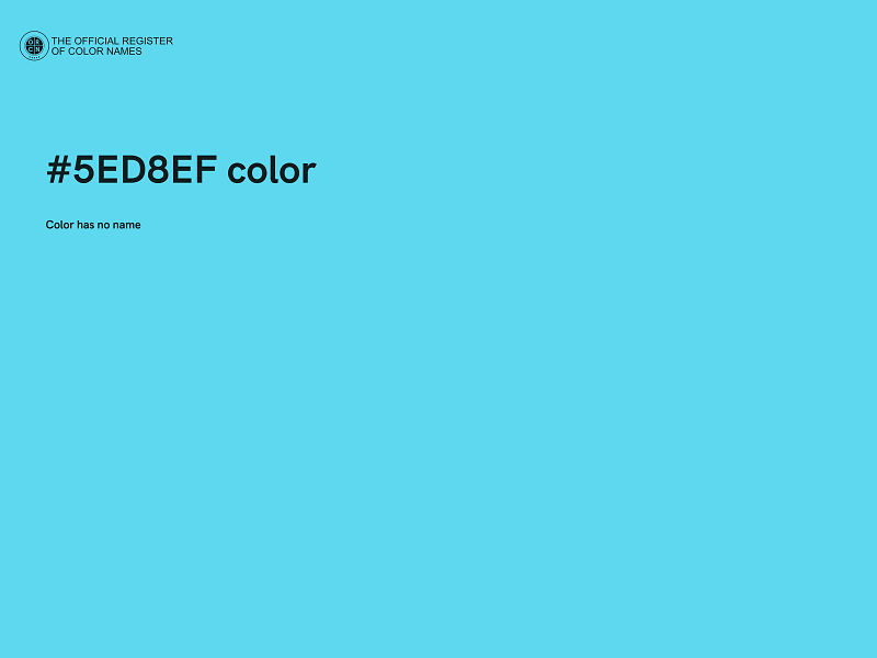 #5ED8EF color image