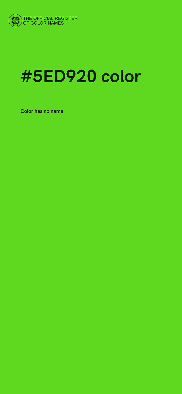 #5ED920 color image