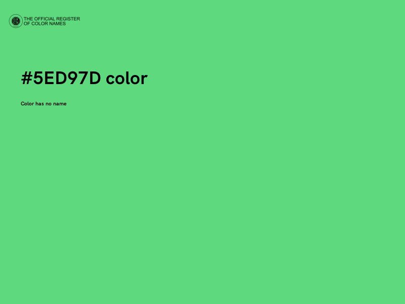 #5ED97D color image