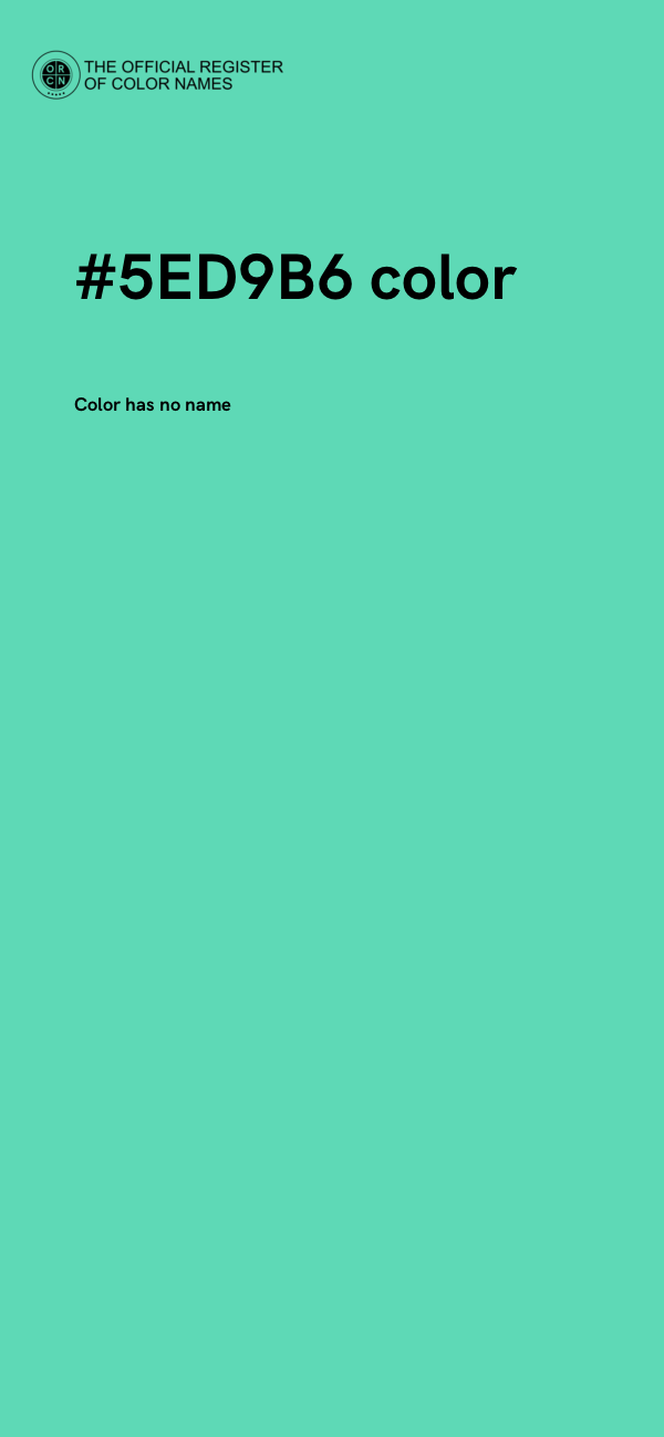#5ED9B6 color image