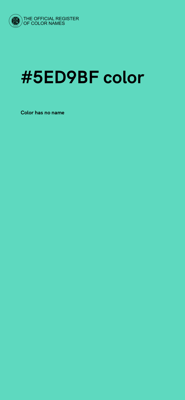 #5ED9BF color image