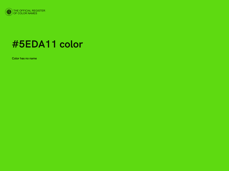 #5EDA11 color image