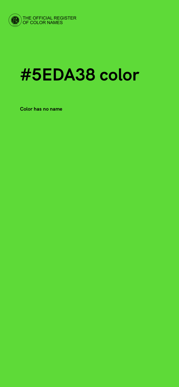 #5EDA38 color image