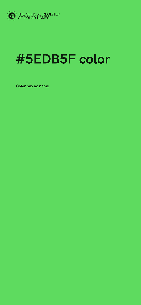 #5EDB5F color image