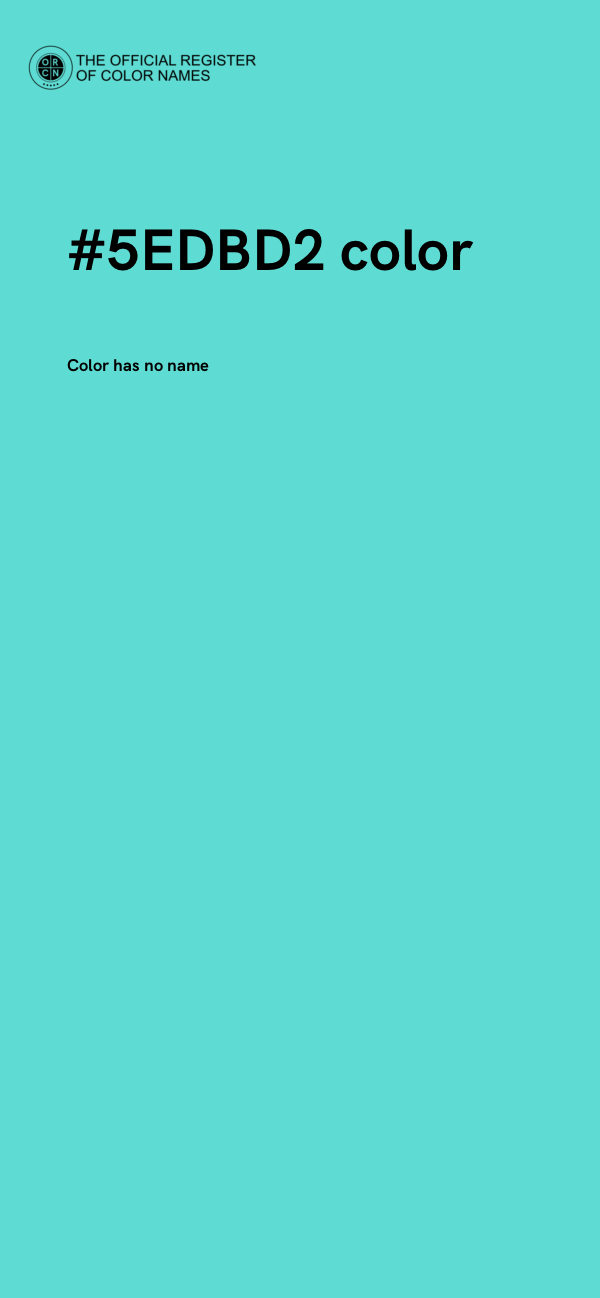 #5EDBD2 color image