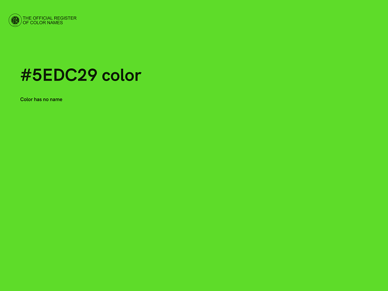#5EDC29 color image