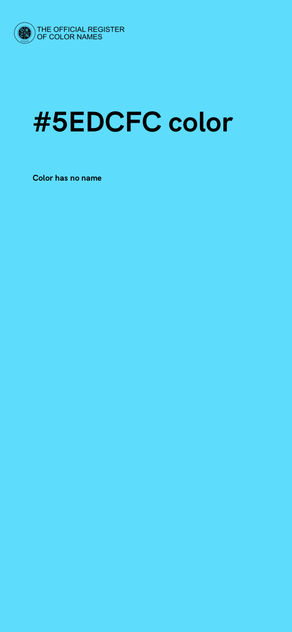 #5EDCFC color image