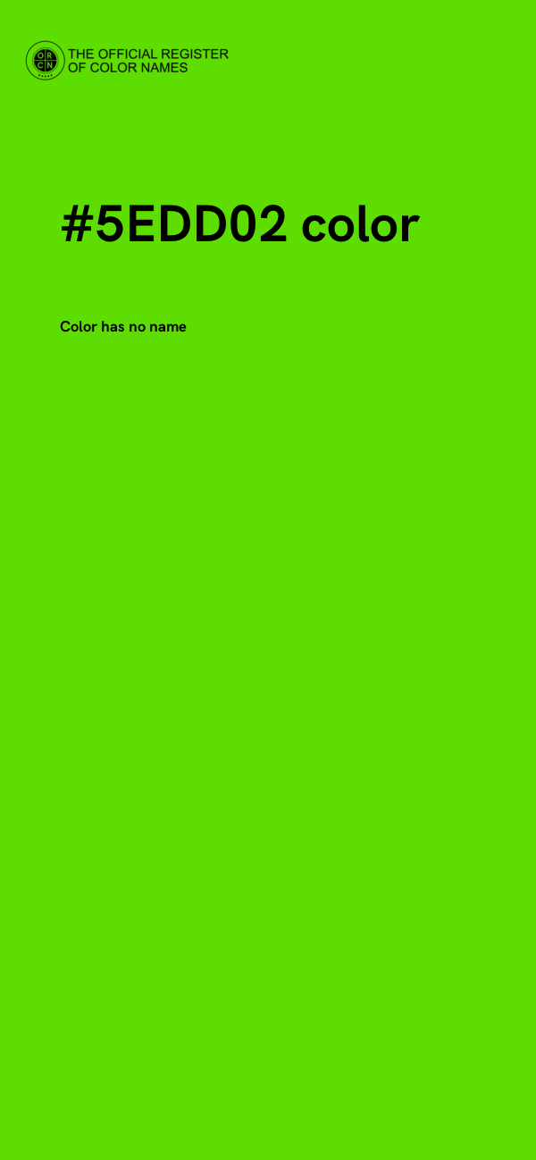 #5EDD02 color image