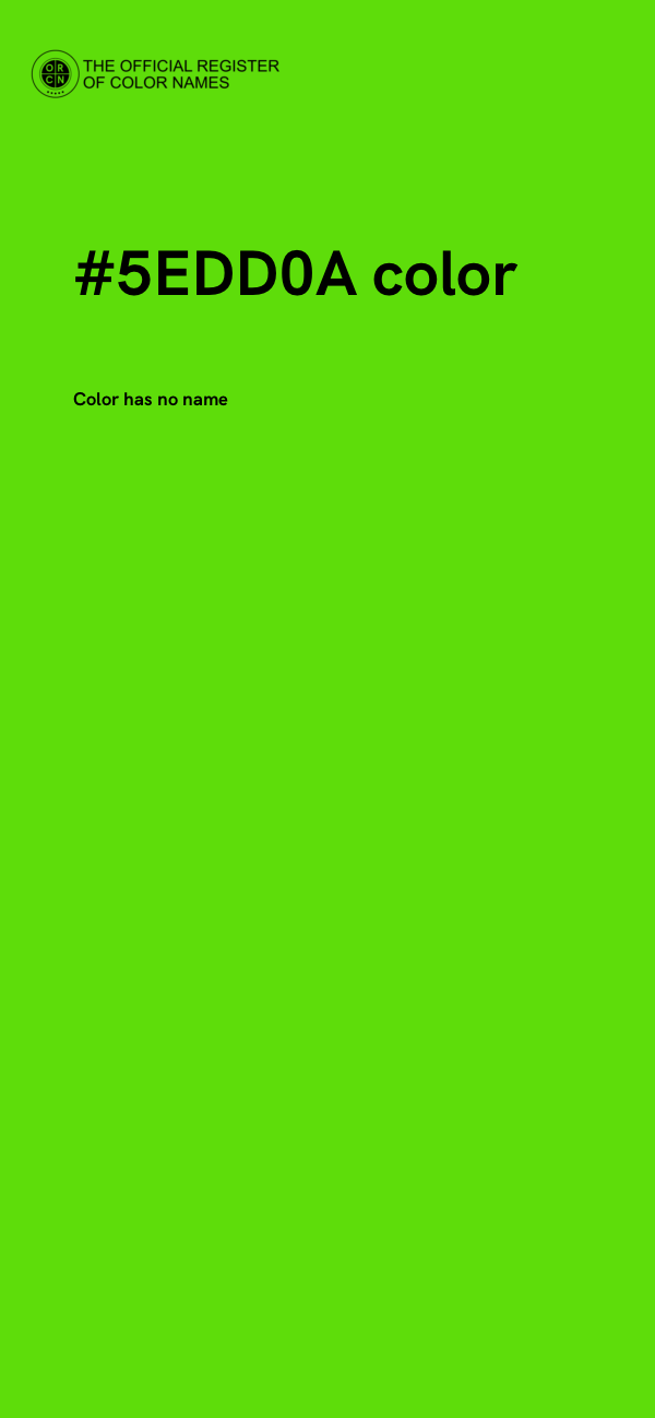 #5EDD0A color image