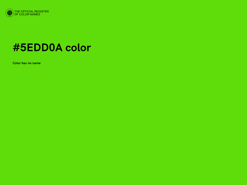 #5EDD0A color image